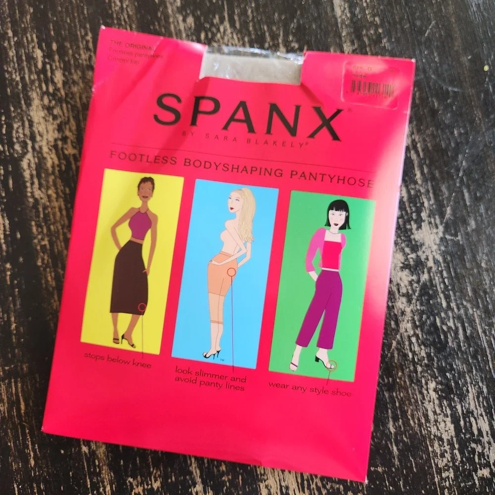 Spanx‎ The Original Footless Control Top Pantyhose Size D Nude NWT